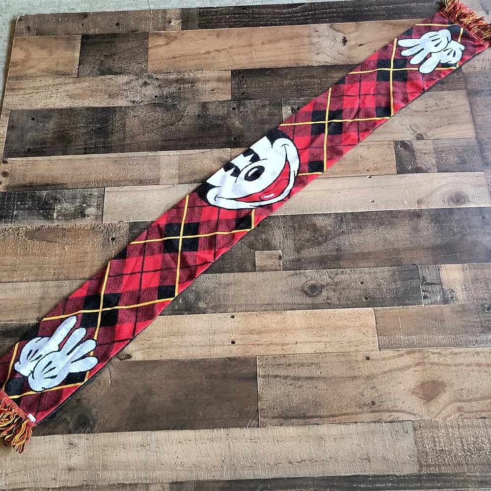 Disney Neverlanders Social Club Mickey Plaid Scarf